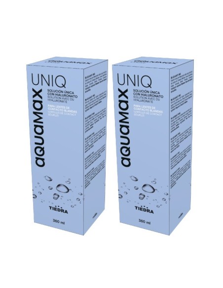 Aquamax Uniq 2x360 ml - 11,60 € | Óptica Hispania