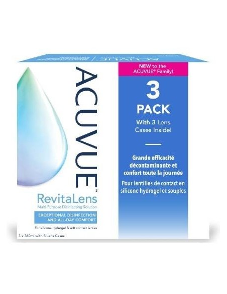 Acuvue RevitaLens 3x360 ml - 19,50 € | Óptica Hispania