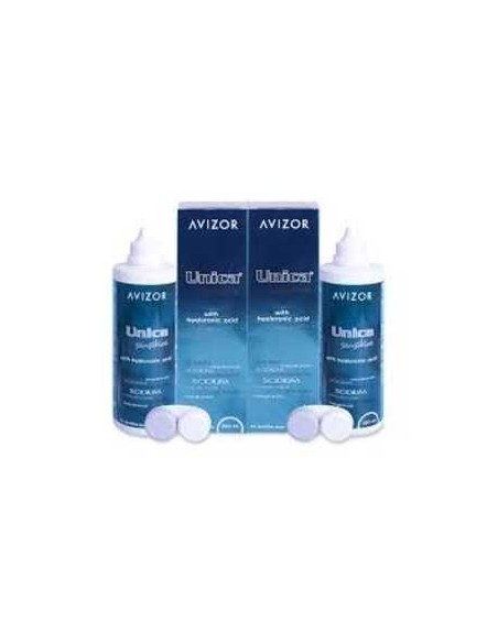 Solución Unica Sensitive 2x350 ml - 11,80 € | Óptica Hispania