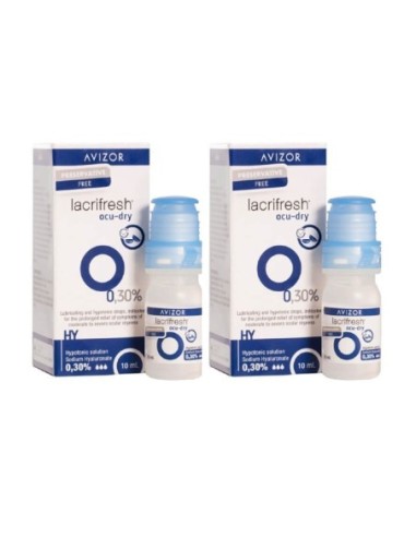 Lacrifresh Ocu-Dry 0.30% 2x10 ml - 16,90 € | Óptica Hispania