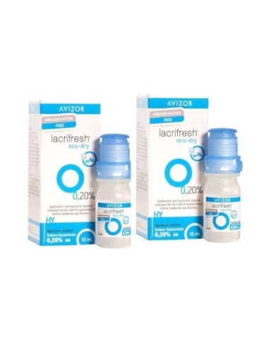 Lacrifresh Ocu-Dry 0,20% 2x10 ml - 15,30 € | Óptica Hispania