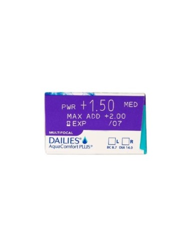 Dailies AquaComfort Plus Multifocal (30 lentillas) - 27,50 € | Óptica Hispania