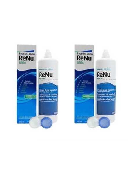 Renu Multiplus 2x500 ml - 19,90 € | Óptica Hispania