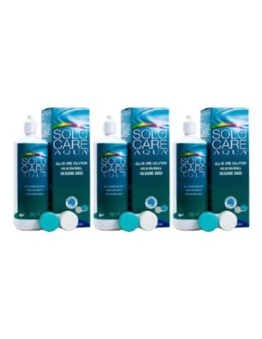 Solocare Aqua 3x360 ml - 19,95 € | Óptica Hispania