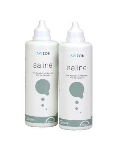 Avizor Saline 2x350 ml - 6,95 € | Óptica Hispania