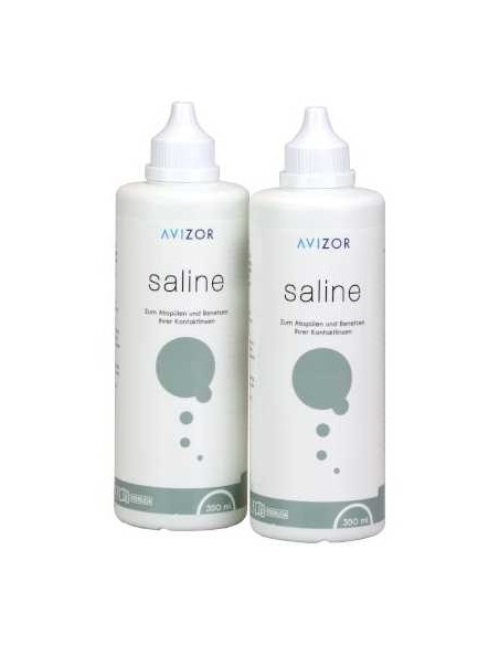 Avizor Saline 2x350 ml - 6,95 € | Óptica Hispania