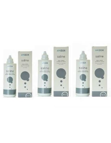 Avizor Saline 3x350 ml - 9,95 € | Óptica Hispania