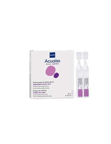 Acuaiss Dual Gotas monodosis 20x0,35 - 5,60 € | Óptica Hispania