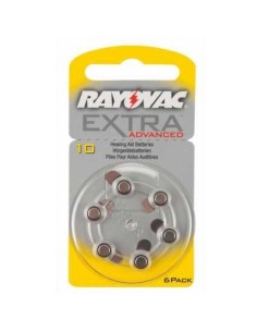 Pilas Amarillas para Audífonos Rayovac Extra Advanced 10 - 2,50 € | Óptica Hispania