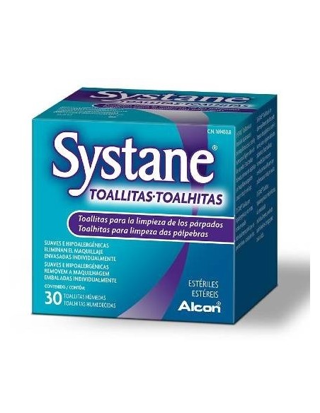 Systane Toallitas 30 Unidades - 11,90 € | Óptica Hispania
