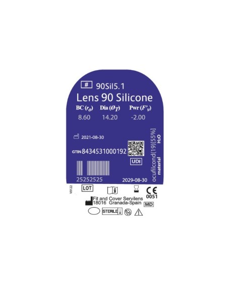 Lens 90 Silicone Trimestral (1 lentilla) - 33,90 € | Óptica Hispania