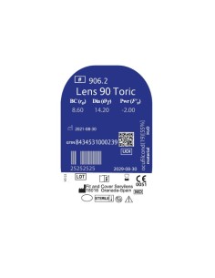 Lens 90 Toric Trimestral (1 lentilla) - 25,30 € | Óptica Hispania