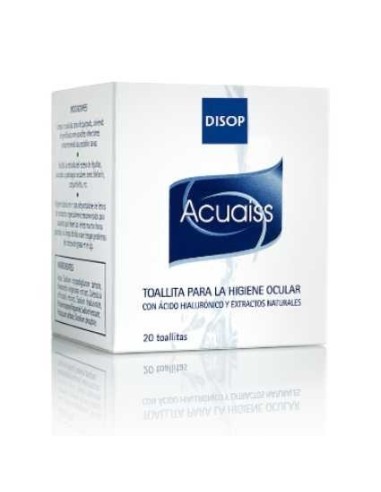Acuaiss Toallitas 20 ud - 7,20 € | Óptica Hispania