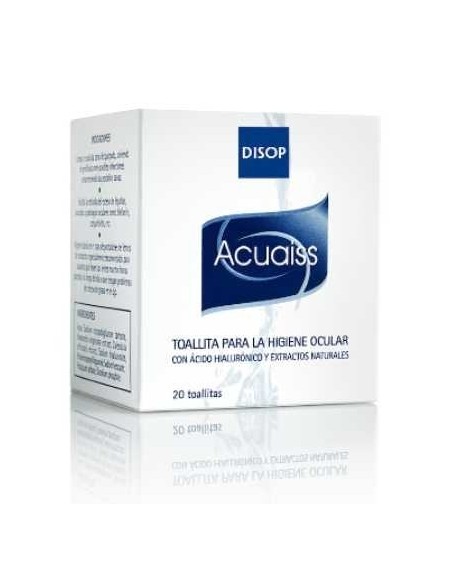 Acuaiss Toallitas 20 ud - 7,20 € | Óptica Hispania