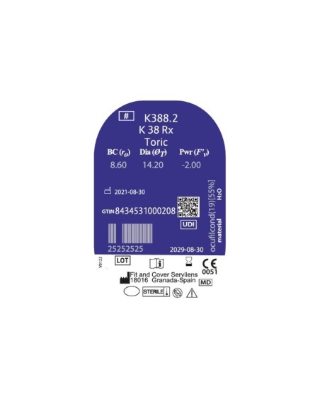 K 38 Toric Rx (1 Lentilla) - 38,90 € | Óptica Hispania