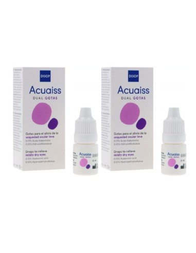 ACUAISS DUAL GOTAS 2X6 ML - 8,30 € | Óptica Hispania