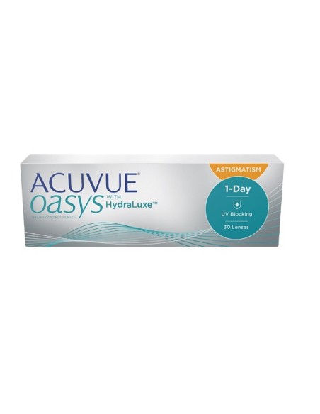 Acuvue Oasys 1 Day with HydraLuxe for Astigmatism (30 lentillas) - 27,40 € | Óptica Hispania