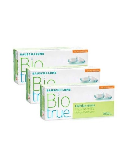 Biotrue OneDay for Astigmatism (90 lentillas) - 59,90 € | Óptica Hispania
