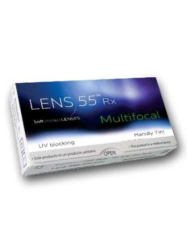 Lens 55 Rx Multifocal (3 lentillas) - 21,40 € | Óptica Hispania