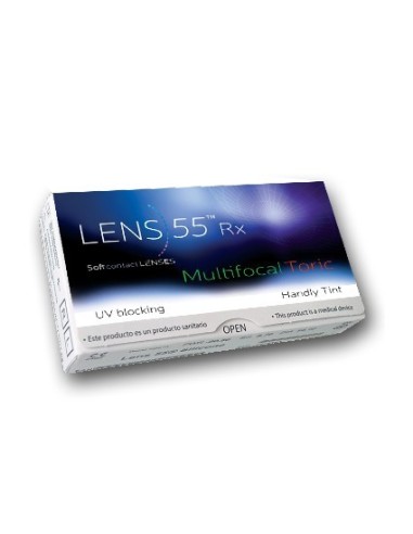 Lens 55 Rx Multifocal Toric (6 lentillas) - 56,90 € | Óptica Hispania