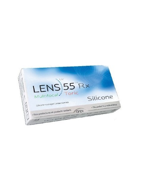 Lens 55 Rx Multifocal Toric Silicone (6 lentillas) - 66,95 € | Óptica Hispania