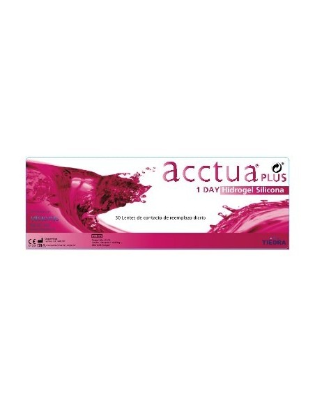 Acctua Plus 1 Day Hidrogel Silicona (30 lentillas) - 23,95 € | Óptica Hispania