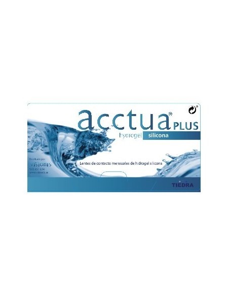 Acctua Plus Hidrogel Silicona (6 lentillas) - 28,20 € | Óptica Hispania