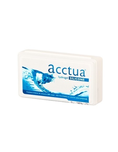 Acctua Hydrogel Silicone (6 lentillas) - 24,95 € | Óptica Hispania