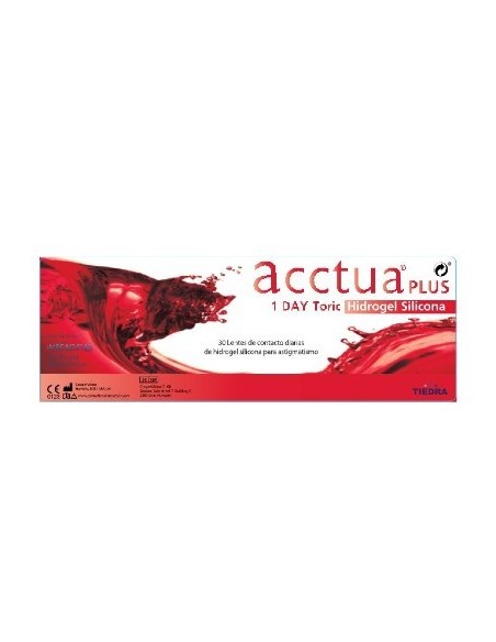 Acctua Plus 1 Day Toric Hidrogel Silicona (30 lentillas) - 34,95 € | Óptica Hispania