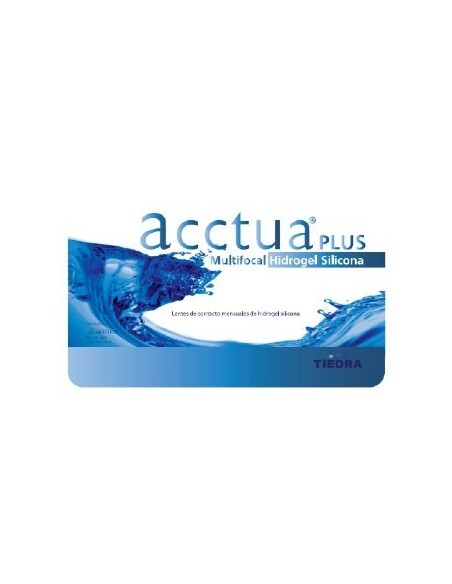 Acctua PLUS Multifocal Hidrogel Silicona (3 lentillas) - 34,95 € | Óptica Hispania