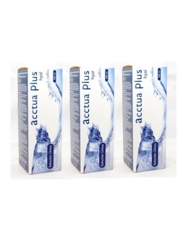 Acctua Plus Hyal 3x360 ml - 22,90 € | Óptica Hispania