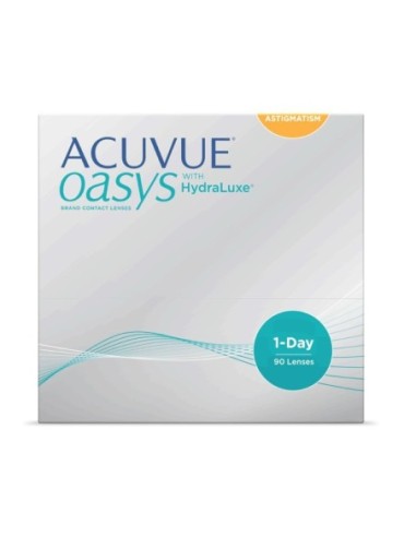 Acuvue Oasys 1 Day with HydraLuxe for Astigmatism (90 lentillas) - 70,90 € | Óptica Hispania
