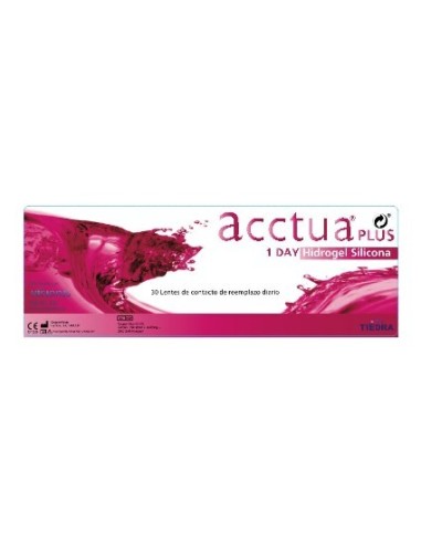 Acctua Plus 1 Day Hidrogel Silicona (90 lentillas) - 69,90 € | Óptica Hispania