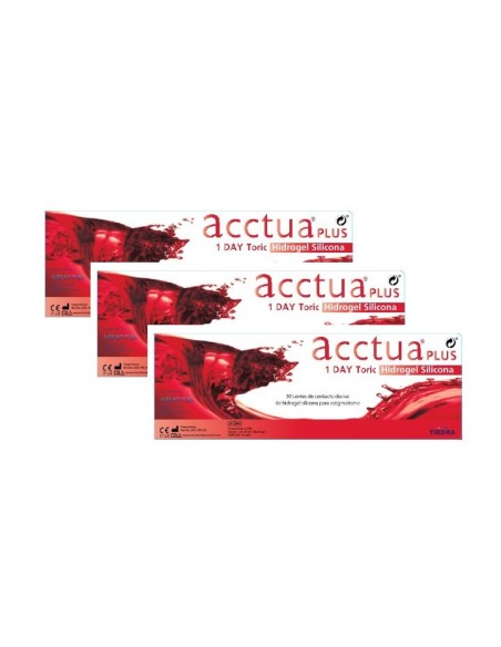 Acctua Plus 1 Day Toric Hidrogel Silicona (90 lentillas) - 102,60 € | Óptica Hispania