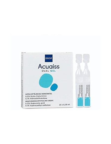 Pack dos unidades Acuaiss Dual Gel monodosis 20x0,35 - 15,50 € | Óptica Hispania